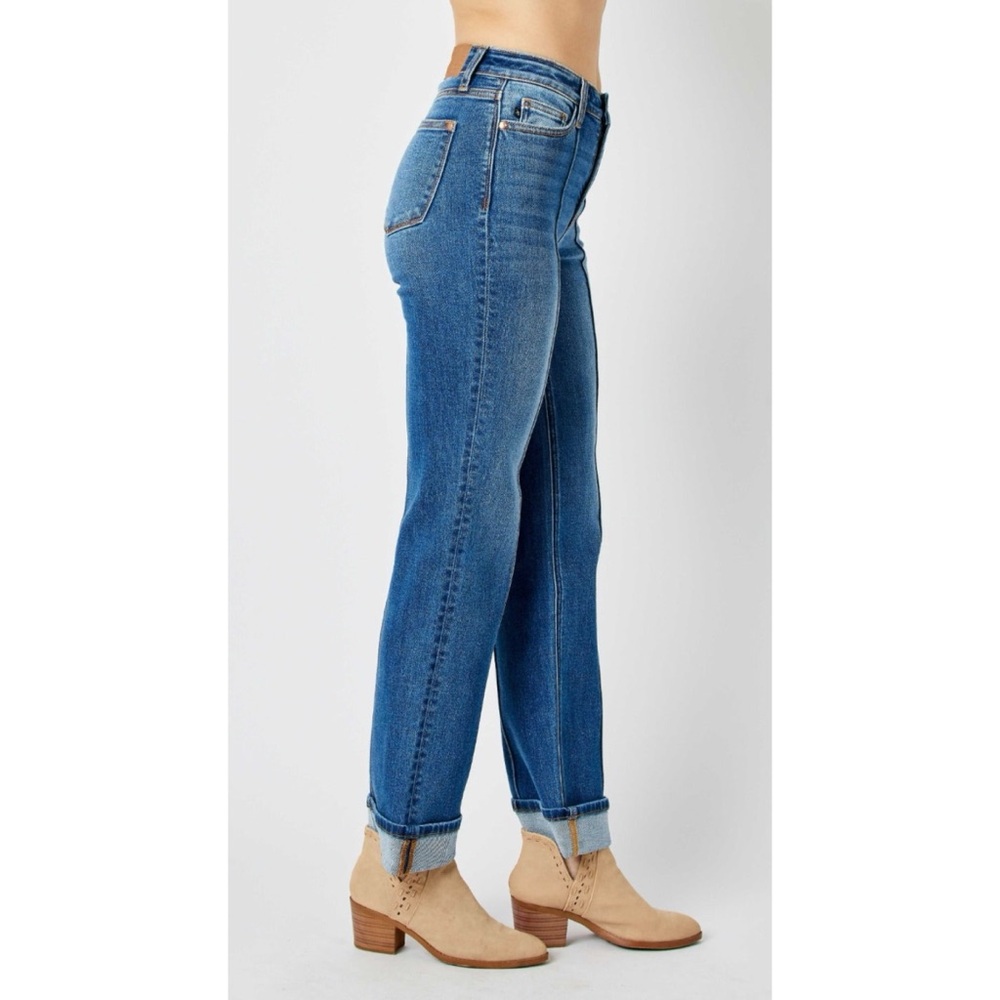 Judy Blue High Waist Front Seam Detail Straight Jeans ❤️NWT❤️IN STORES❤️ - Picture 3 of 4